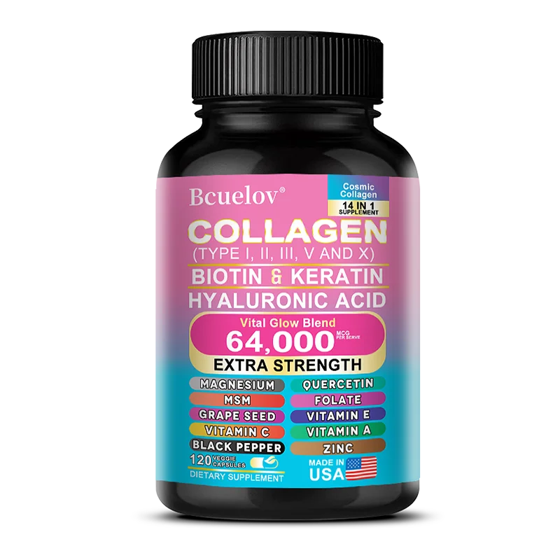 Collagen + Biotin + Keratin + Hyaluronic Acid - 4 in 1 Beauty Supplement